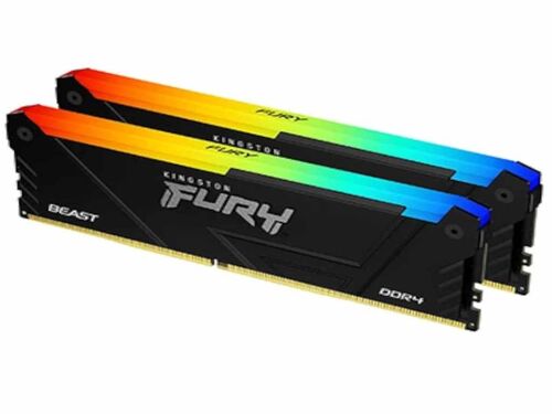 MEMORIJA KINGSTON 64GB(2X32GB)/DIMM/DDR4/3200MHZ/CL16/FURY BEAST RGB